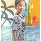 セパレート 子供 水着 女の子 ラッシュガード スクール水着 幼稚園 小学生 中学生 スイミング スクール 海水浴 スイムウェア 水遊び 長袖水着 半袖水着 キ swimsuit-013