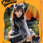 ハロウィン コスプレ 魔女 ゴスロリ ハロウィン 仮装 小悪魔 コスチューム キッズ ゾンビ 魔法使い 魔法子ども ハロウィン衣装 ブラック コスプレ衣装 coetwsj0016