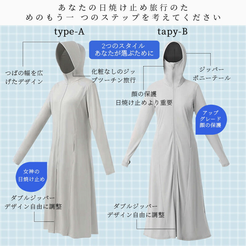 パーカー M/L/LL 着るだけで 紫外線対策 UVカットパーカー レディース トップス 長袖 羽織り 大きいサイズ 春夏 UV パーカー UVカットパーカー  uvpaka-007