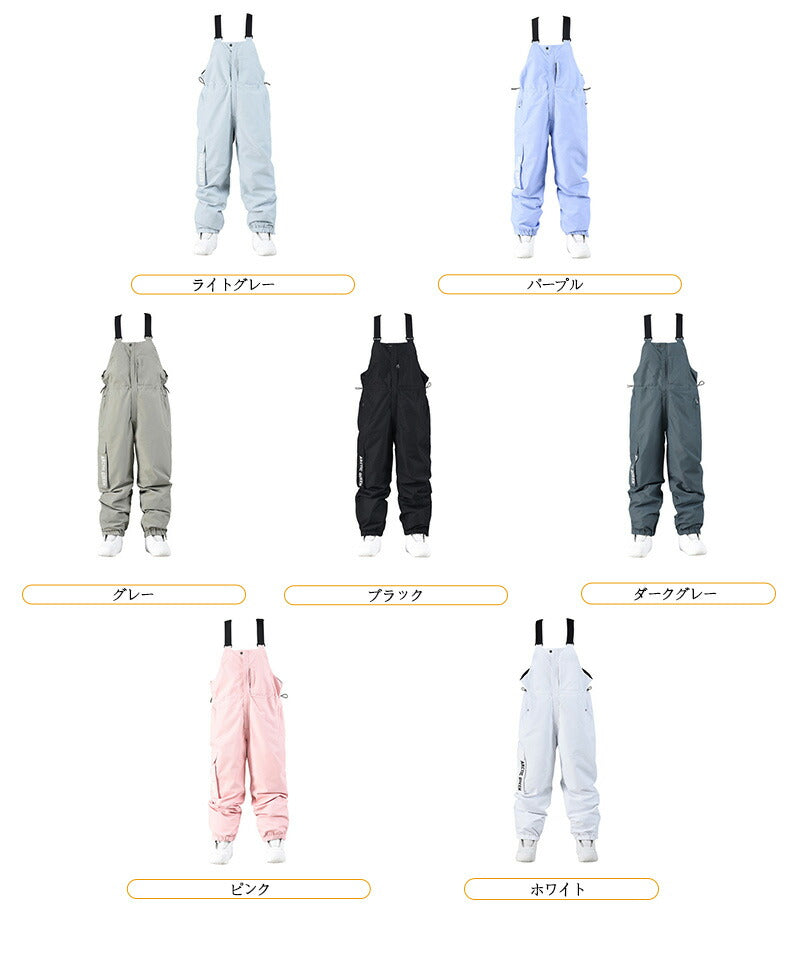 スノーボード ウェア ビブパンツ ビッグスタイル ユニセックス メンズ レディース スノーボードパンツ サスペンダーパンツ 厚手 スノーパンツ 防風通気 防水 hxf0013