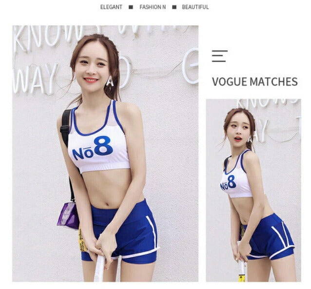 水着 10代  レディース 中学生 高校生 20代 学生 半袖 uv ママ水着 体型カバー 3点セット ビキニ 少女 小胸にもぴったり 韓国 おしゃれ yy1005