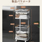 「新品限定9800円」ランドリーバスケット キャスター付き 2段 おしゃれ 収納ラック 洗濯かご ランドリー収納 洗濯物入れ バスケット スチール 大容量 持ちzyl-001