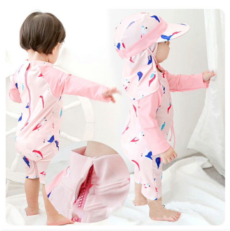 ベビー 水着 男の子 女の子 水着 温泉 子供 女の子 子ども 男の子 水着 キッズ 水着 長袖 ベビー水着 男児 ベビースイミング グレコタイプ 幼稚園 入園 copysku-26