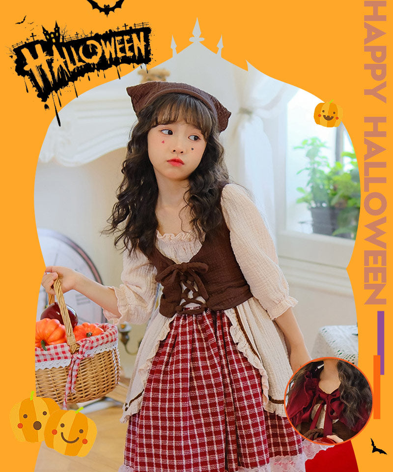 ハロウィン コスプレ 魔女　ゴスロリ ハロウィン 仮装 小悪魔 コスチューム キッズ ゾンビ デビル ガール 魔法使い 魔法子ども ハロウィン衣装 ブラック コetwsj0015