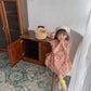 子供服 キッズ ワンピース 女の子 全4色 パープル グリーン 全6サイズ 80 90 100 110 120 130 春夏 キレイメ 新作 フラワー 小花柄 child-skirt-0001