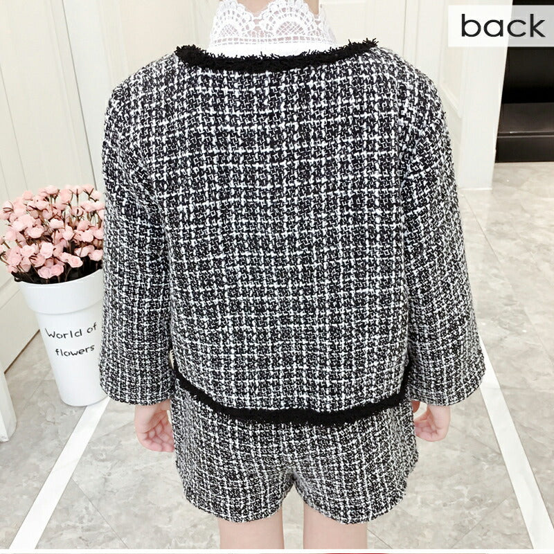 女の子 スーツ 卒業式 小学生 子供服 フォーマルスーツ 入学式 上下セット ベビー 入園式 長袖 キッズ 卒園式 フォーマル 発表会 ジャケット 短パン パン copysku-69