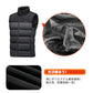 【送料無料~】電熱ベスト  防寒着 速暖 日本製ヒーター 中綿 USB給電 バッテリー付き 25000mAh 洗える 三段階調温 軽量 冷え性 メンズ レーディ copysku-139