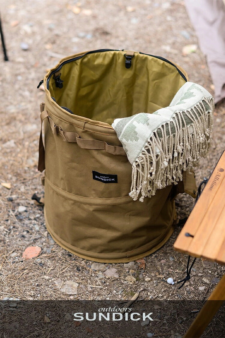 キャンプ用ゴミ箱 アウトドア トラッシュボックス 62L 折りたたみ ガーデンバケツ ゴミ箱 薪入れ 落ち葉袋 収穫袋 ランドリーバスケット ストーブケース おcampbag-002