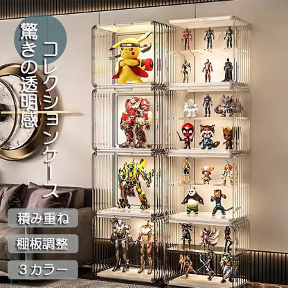 コレクションケース 高品質 サイズキューブデザイン フィギュアケースコレクションケース  Big 展示ケース クリアケースアクリル ケース コレクションボックスstorage-004