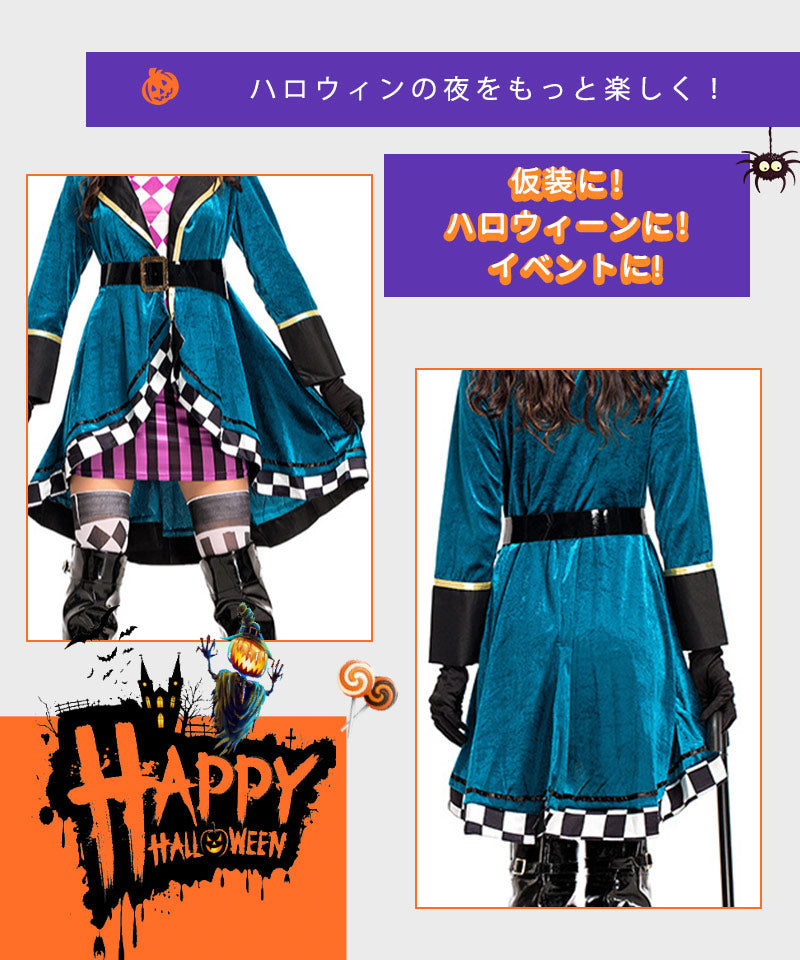 ハロウィンコスプレ衣装 魔法使い  魔女 コスチューム フリンジ付きワンピース　セクシー 魔女 童話 コスチューム コスプレ 衣装 仮装 ハロウィン レディースwsf015