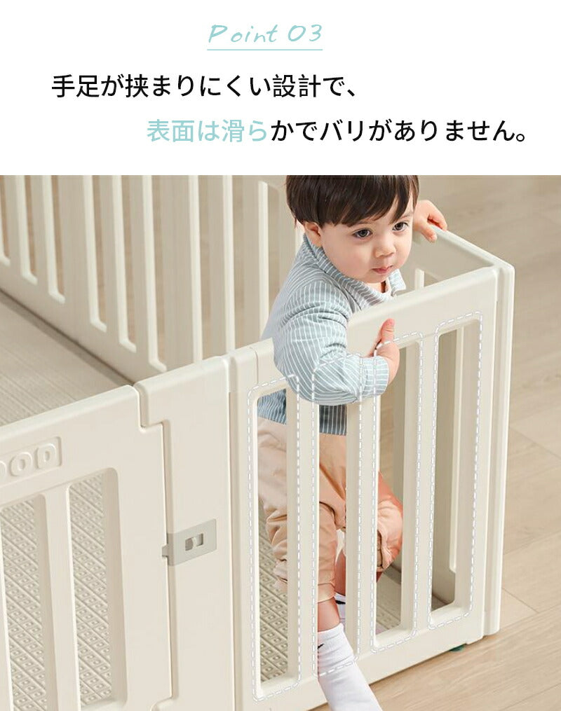 ベビーサークル ベビーゲート ベビーフェンス 3wayタイプ 収納棚やベビーベッドに変形可能 扉付き 簡単組立 安全設計 滑り止め付き 倒れにくいデザイン ペッbabyyouhin-008