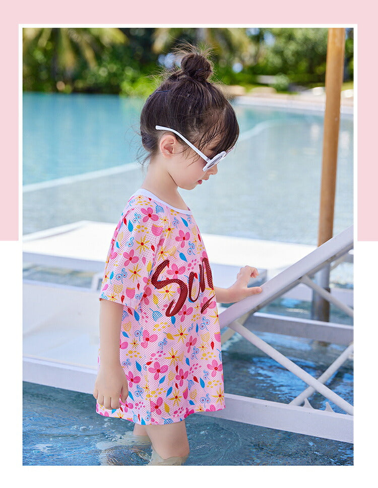 水着 キッズ 水着 女の子 セパレート セパレート 子供 水着 女の子 ラッシュガード スクール水着 幼稚園 小学生 中学生 スイミング スクール 海水浴 スイ copysku-41