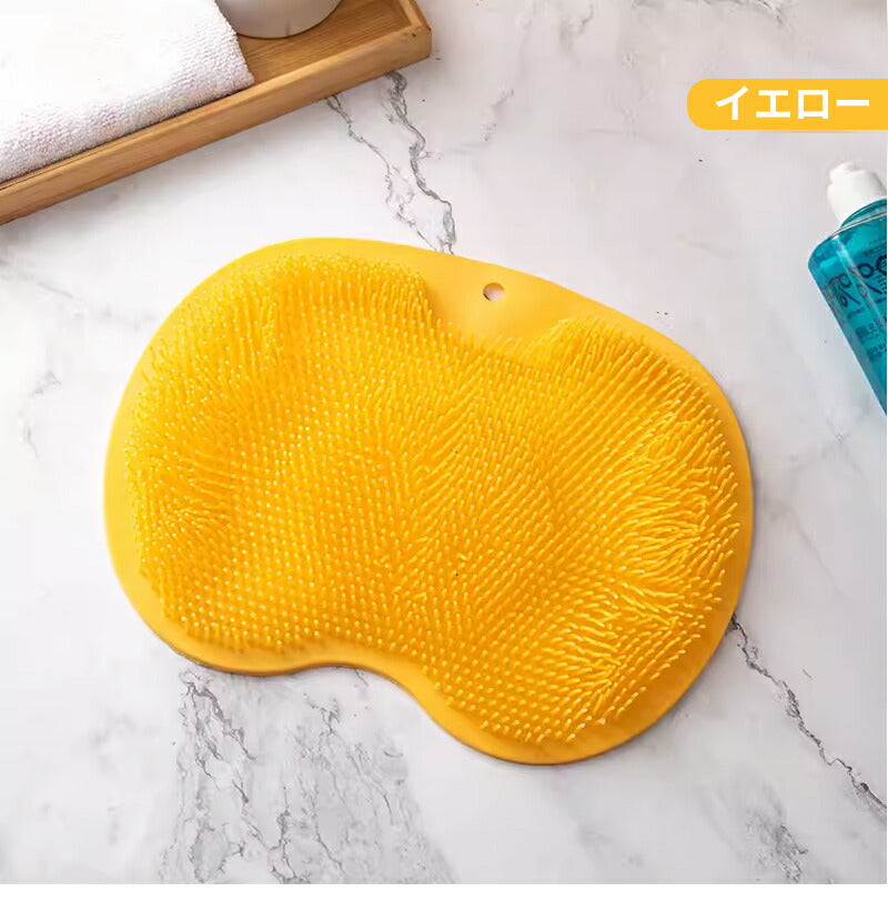 フットブラシ 足臭 足裏ケア お風呂 柔らか 足洗い フット 背中ケア ブラシ マット 足洗用 足洗マット シリコン 爪ブラシ 足洗いマット 足裏ブラシ フット furou-001
