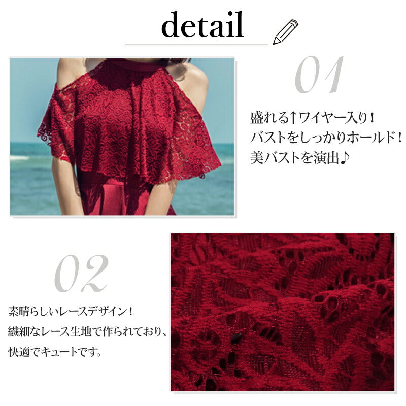 水着 ワンピース 体型カバー レディース 体型カバー水着 ハイネック 露出控えめ 無地 20代 30代 40代 2way おしゃれ オールインワン セクシー 2 swimsuit-026