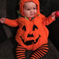 ロンパース ベビー ベビーロンパース かぼちゃ カボチャ 男の子 女の子 ハロウィン かぼちゃロンパース 仮装 コスチューム ベビーコスチューム 秋 冬 70 ngy-1