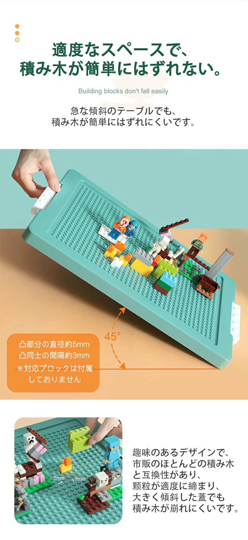 レゴ収納ケース ブロック おもちゃ収納 仕切り キッズ お片付け 知育家具 レゴ展示台 レゴ コレクション 2段 小物収納 持ち運び やすい 収納ボックス フタstorage-3004