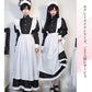 メイド服 ハロウィン コスプレ 長袖 メイド 可愛い 女の子 セクシー カップル ロリータ 定番 衣装 レディース エプロン ドレス アリス風仮装 男ウケ 大きmaid-008