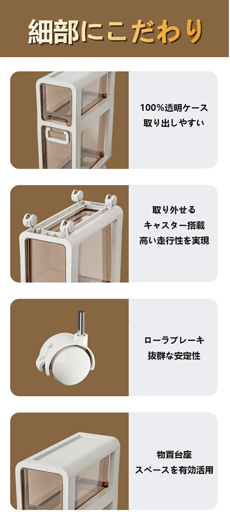 すき間収納 すき間 洗面所 収納 引出し キッチン 20cm 隙間収納 キッチンラック キッチン収納 スリムラック おしゃれ スリム 省スペース 収納ストッカー storage-018
