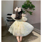 ベビードレス ワンピース 長袖 半袖 セレモニードレス 女の子 結婚式 赤ちゃん 子供服 ロンパース レース ベージュ  ベビー服 春 秋 フォーマル 膝丈 かsgato-012