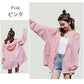 uvカット パーカー uv パーカー 涼しい 接触冷感 ラッシュガード レディース ジップアップ 日焼け止め 冷感 ひんやり 速乾 即納 撥水加工 シアー マウuvpaka-002