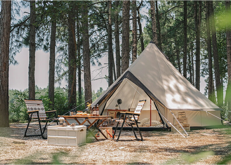 ワンポールテント ベル型 テント キャンプテント 5~8人用テント 大型テント All.in 4m テント ベルテント ティピーテント アウトドア キャンプ 日 tento-01