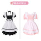 メイド服 メイド 服 6点セット コスプレ 可愛い 女の子 レディース メンズ 半袖 ロリータ ワンピース リボン 黒 ピンク ハロウィン 衣装 大 maid-001