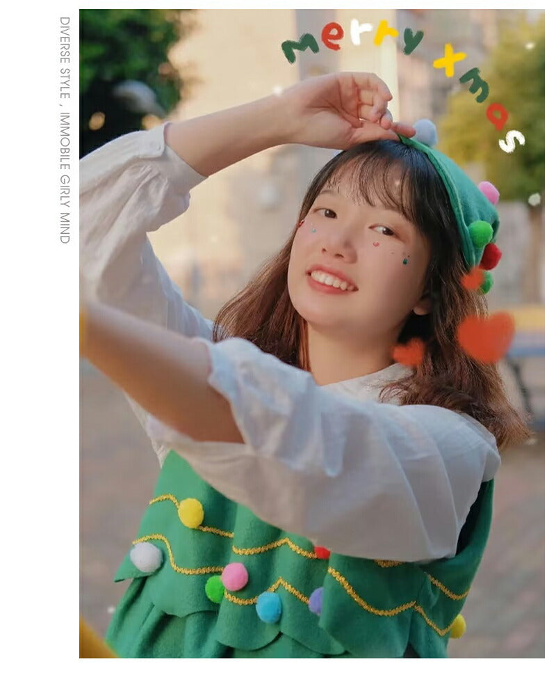 クリスマス コスプレ ベビー キッズ サンタクロース サンタ 子供 衣装 コスチューム ツリーワンピース 衣装 子供 子ども サンタ服 女の子 3点セット 長袖 kidsanta-005