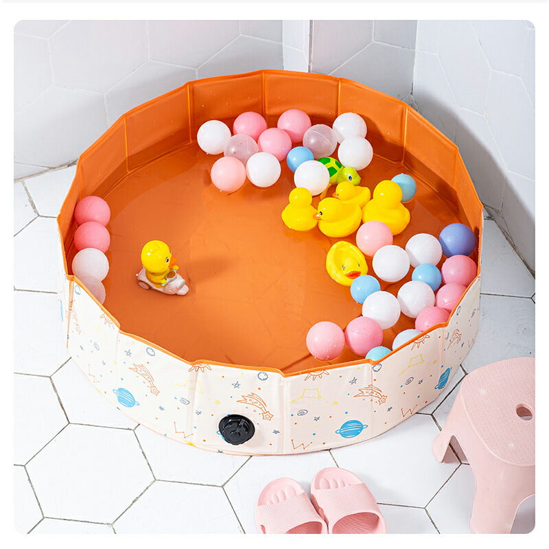 プール 折りたたみ 空気入れ不要 80×20cm ビニールプール コンパクト おしゃれ ベランダ 直径80cm 持ち運び便利 家庭用 折り畳み 冬 遊び 日光浴 pool-005-8020