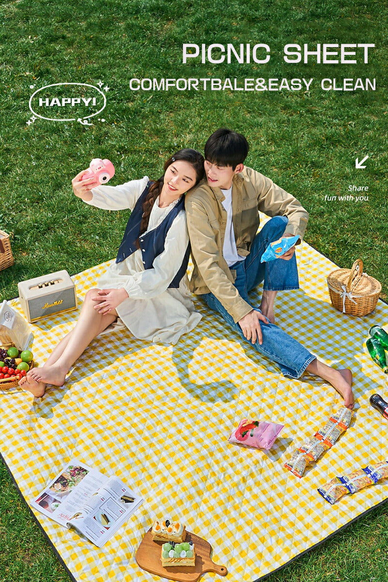 レジャーシート 厚手 大きい クッション 200×200 おしゃれ 5～6人 大判  ピクニックシート 遠足 運動会 防水 アウトドア 洗える 手洗い キャンプ sheet-001