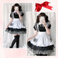 メイド服 ハロウィン コスプレ 半袖 蝶結ぶ メイド 可愛い 女の子 セクシー カップル ロリータ 定番 衣装 レディース エプロン ドレス アリス風仮装 上質maid-010