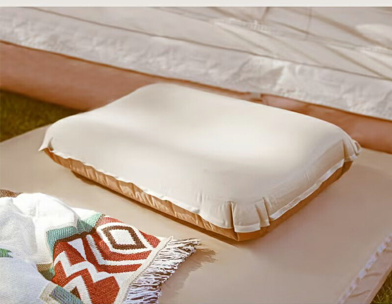 キャンプ用まくら 自動膨張式 連結 インフレータブル インフレータブルピロー キャンプ 枕 空気枕 エアー枕 ピロー 携帯用 携帯枕 旅行用 キャンプ用品 災害 copysku-203