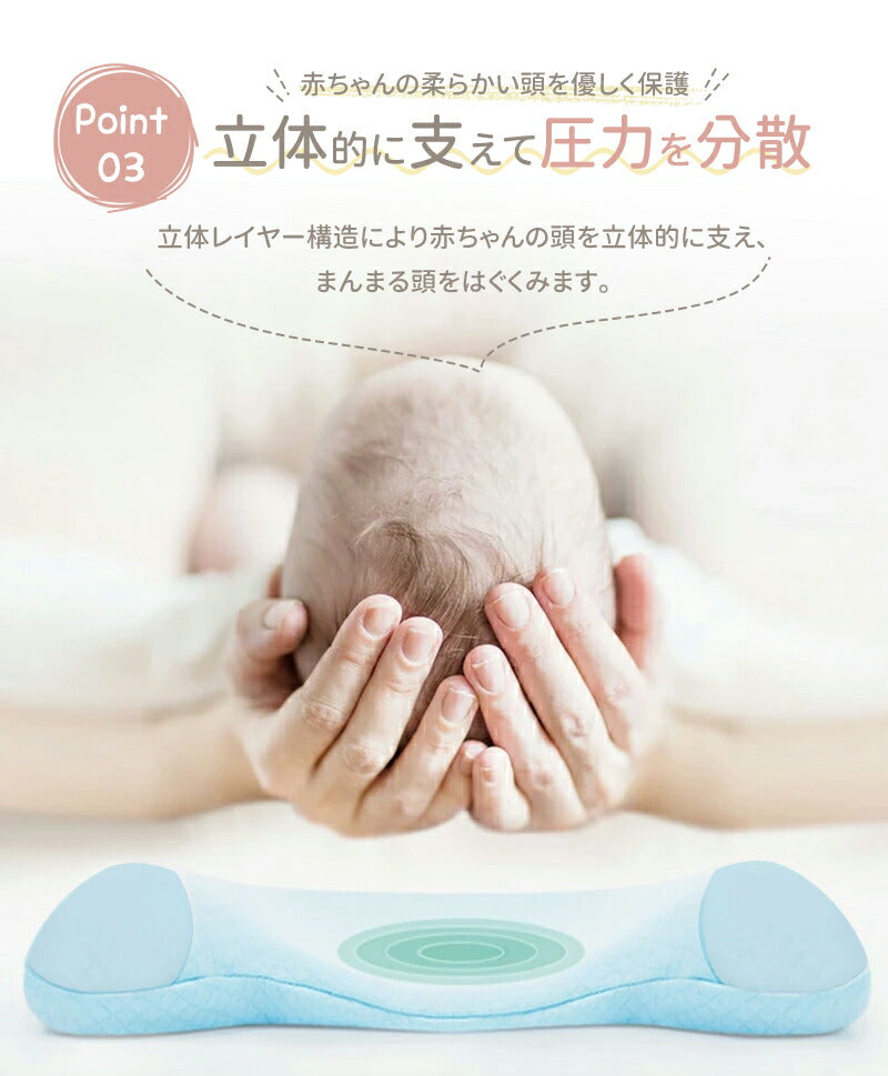 ベビー枕 赤ちゃん 枕 まくら 絶壁防止 ベビー用品 三面調節 通気性抜群 丸洗い 吐き戻し防止 新生児 向き癖防止 洗える 高さ調節 子供 ベビーピロー 向きmakura-006