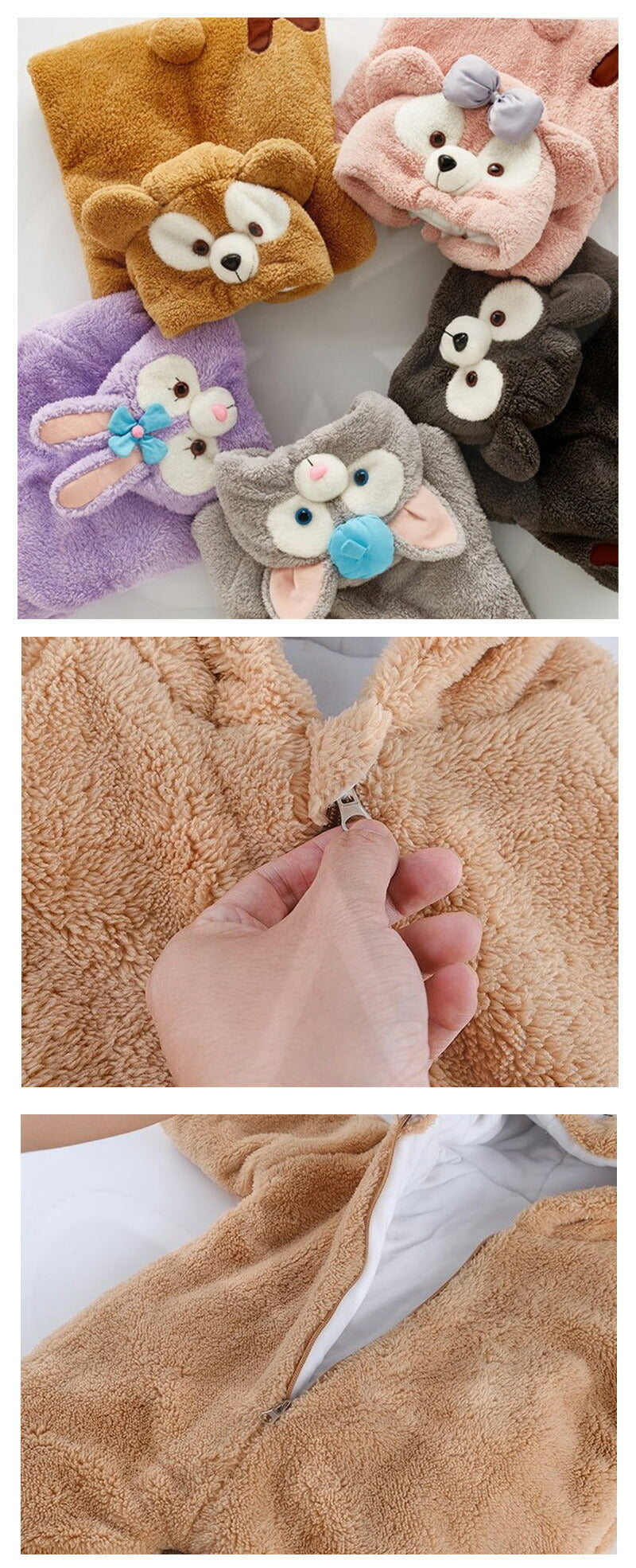 着ぐるみ キッズ ベビー コスプレ かわいい 防寒 保温 温かい くまさん 熊ジャンプスーツ ウェア パーカー ふわふわ ボア 裏起毛 綿 コットン 孫 クリスkbhdlj-2a