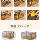 収納ボックス 折りたたみ コンテナ ボックス 蓋付き 大型 収納ケース 前開き 大容量 衣装ケース 半透明 中身見える プラスチック クローゼット 押入れ収納 storage-002