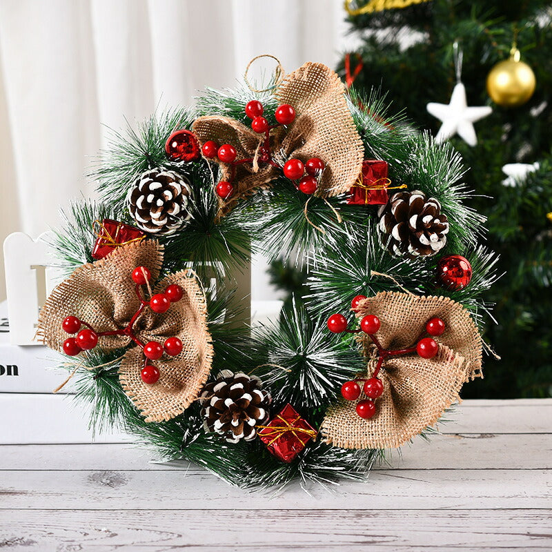 クリスマス リース 玄関 壁 ドア デコレーション 装飾 北欧 クリスマス 飾り イベント パーティー 華やか おしゃれ クリスマスリース 部屋 装飾 かわいい copysku-150
