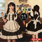 メイド服 コスプレ フリル ネコ耳 かわいい セクシー ゆめかわ 大人 レディース バレンタイン エプロン カチューシャ 半袖 スカート ワンピース 赤 ブラッ maid-004