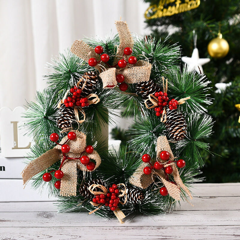 クリスマス リース 玄関 壁 ドア デコレーション 装飾 北欧 クリスマス 飾り イベント パーティー 華やか おしゃれ クリスマスリース 部屋 装飾 かわいい copysku-150