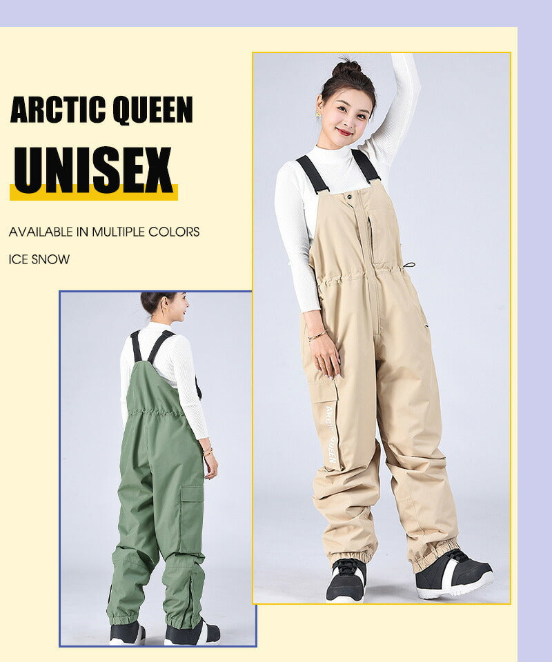 スノーボード ウェア ビブパンツ ビッグスタイル ユニセックス メンズ レディース スノーボードパンツ サスペンダーパンツ 厚手 スノーパンツ 防風通気 防水 hxf0013