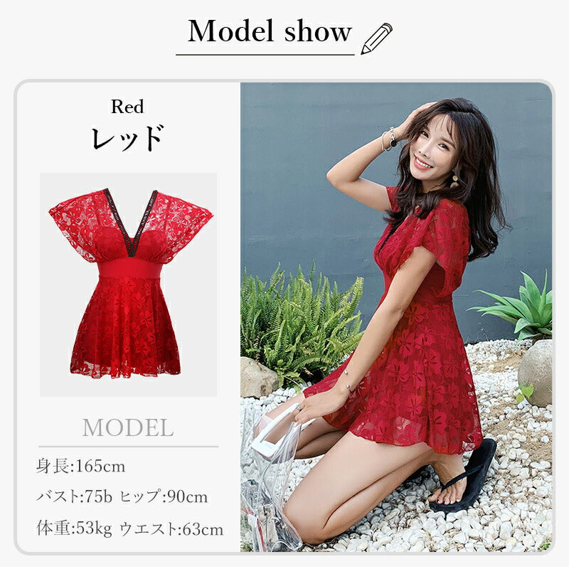 水着 水着 ワンピース レディース 体型カバー水着 大きいサイズ 4L 5L 6L 半袖 ぽっちゃり 20代 30代 40代 50代 ママ水着 ミセス オトナ女 swimsuit-033