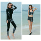 フィットネス水着 水着 レディース ビキニ ラッシュガード ショートパンツ レギンス 上下5点セット ノンワイヤー パット入り パンツ 体型カバー 長袖 メンズ copysku-187
