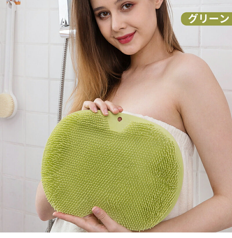 フットブラシ 足臭 足裏ケア お風呂 柔らか 足洗い フット 背中ケア ブラシ マット 足洗用 足洗マット シリコン 爪ブラシ 足洗いマット 足裏ブラシ フット furou-001