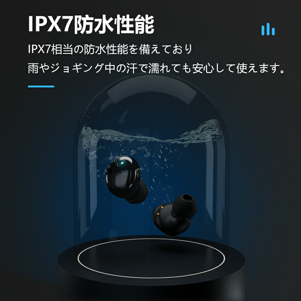 【2023新発売 Bluetooth5.3+EDR 】ワイヤレスイヤホン bluetooth イヤホン 残量表示 AAC対応 日本語音声 Hi-Fi高音質 低遅 earphone-001-cp
