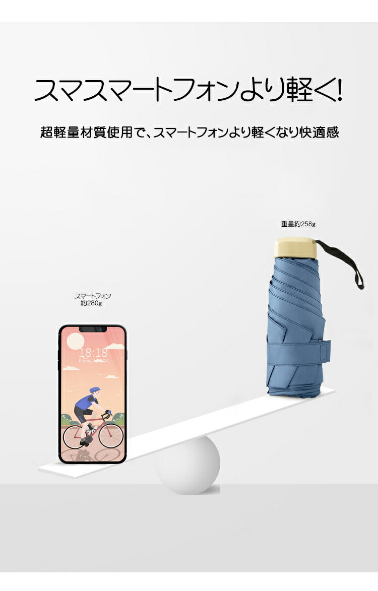 日傘 折りたたみ ミニ 完全遮光 紫外線遮断 傘 折りたたみ傘 レディース メンズ 折りたたみ日傘 遮熱 涼しい 撥水 折り畳み傘 雨傘 コンパクト uvカット kasa-01