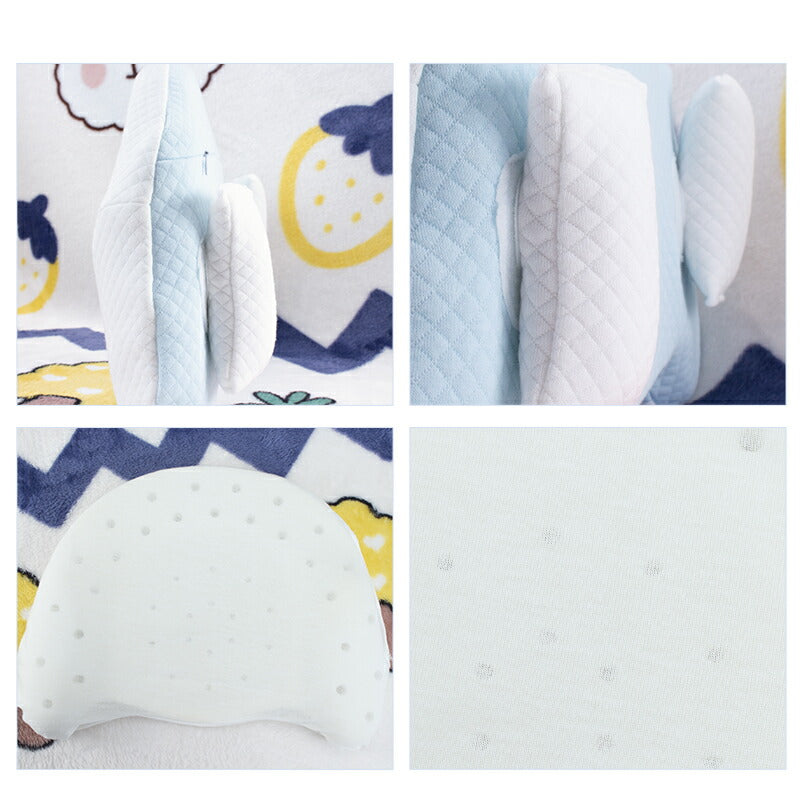 【強化版 絶壁防止&丸洗い】ベビーまくら ベビー まくら 枕 新生児 赤ちゃん 枕 絶壁防止 向き癖防止枕 枕矯正 枕スリーパー 洗える 高さ調整 斜頭 変形  makura-001-hd