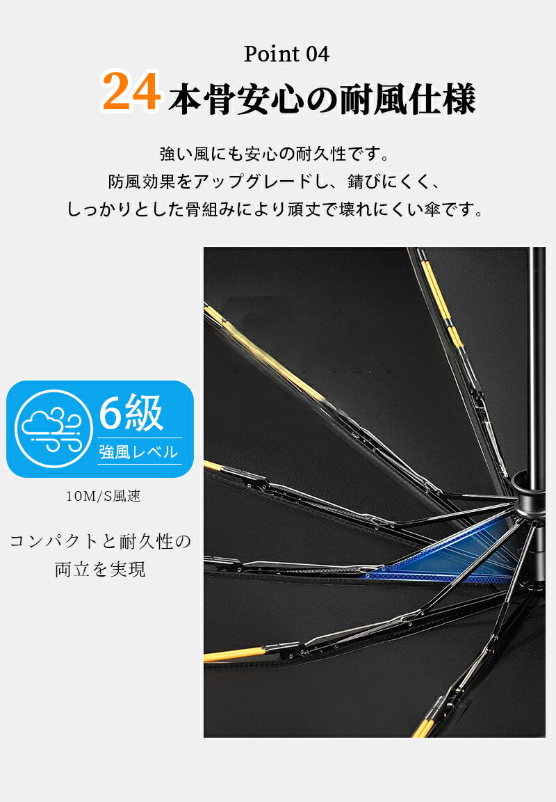 折りたたみ傘 uv 日傘 24本骨 完全遮光 晴雨兼用 uv 傘 軽量 自動開閉 雨傘 レディース 大きい 3段折り 強風 折り畳み傘 頑丈 人気 日焼け対策 kasa-3005