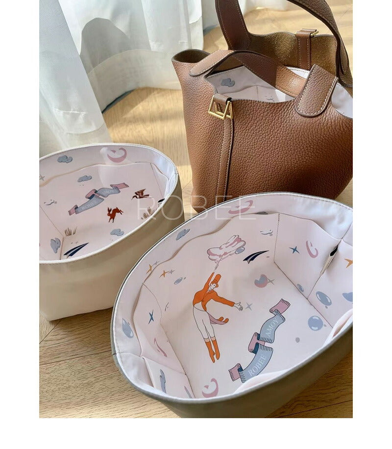 【新発売 エルメス専用 ポイント10倍 】バッグインバッグ 防水タイプ おしゃれ レディース インナーバッグ ピコタンpm/mm適用 リンディmini/26/3baginbag-016