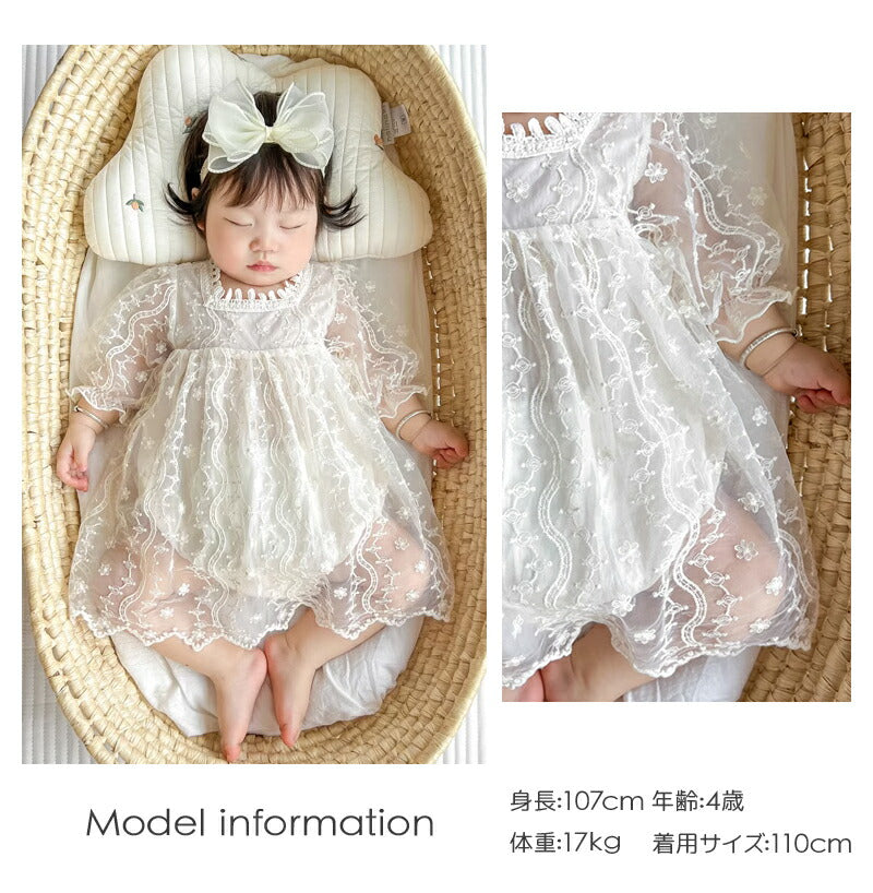 【送料無料】ベビードレス 短袖 ベビー服 女の子 セレモニードレス ワンピース ロンパース 女の子 退院 入園式 結婚式 赤ちゃん 子供服 お宮参り プレゼントsgato-009