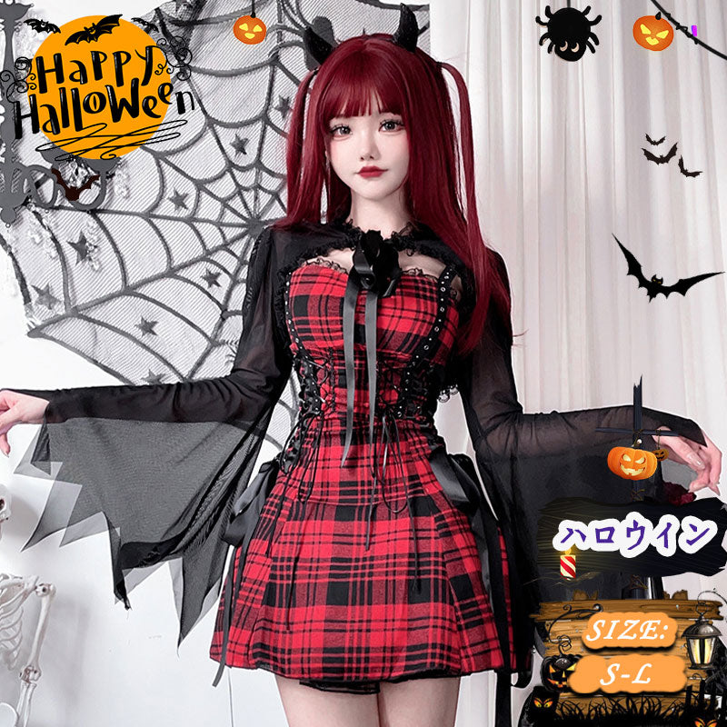 ハロウィンコスプレ衣装　魔法使い  魔女 コスチューム フリンジ付きワンピース　セクシー 魔女 童話 コスチューム コスプレ 衣装 仮装 ハロウィン レディースwsf018