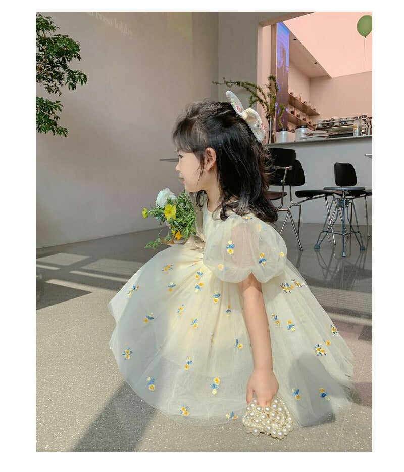 ベビードレス ワンピース 長袖 半袖 セレモニードレス 女の子 結婚式 赤ちゃん 子供服 ロンパース レース ベージュ  ベビー服 春 秋 フォーマル 膝丈 かsgato-012