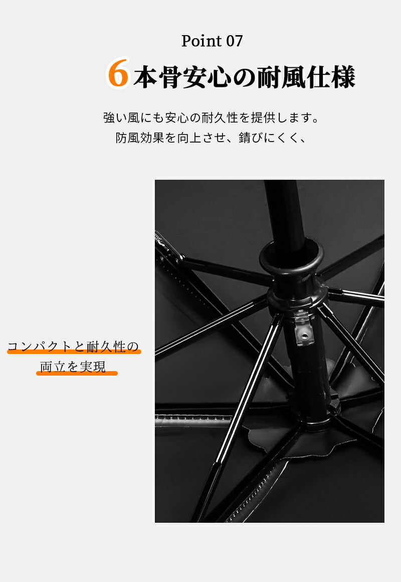 【逆戻り防止機能付】 日傘 完全遮光 自動開閉 折りたたみ わずか206g UPF50+ 直径91/99cm 軽量 遮光率100% 晴雨兼用 6本骨 UVカットkasa-3013